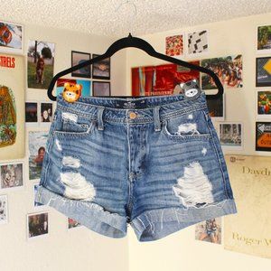 Hollister Denim Shorts Size 7 w28